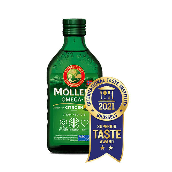 Möller’s Omega-3 Lebertran Zitrone – 250ml