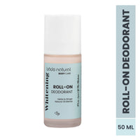 Natural Whitening Roll-On Deodorant, Underarm Odor Protection, 100% Natural and Vegan, 50 ml