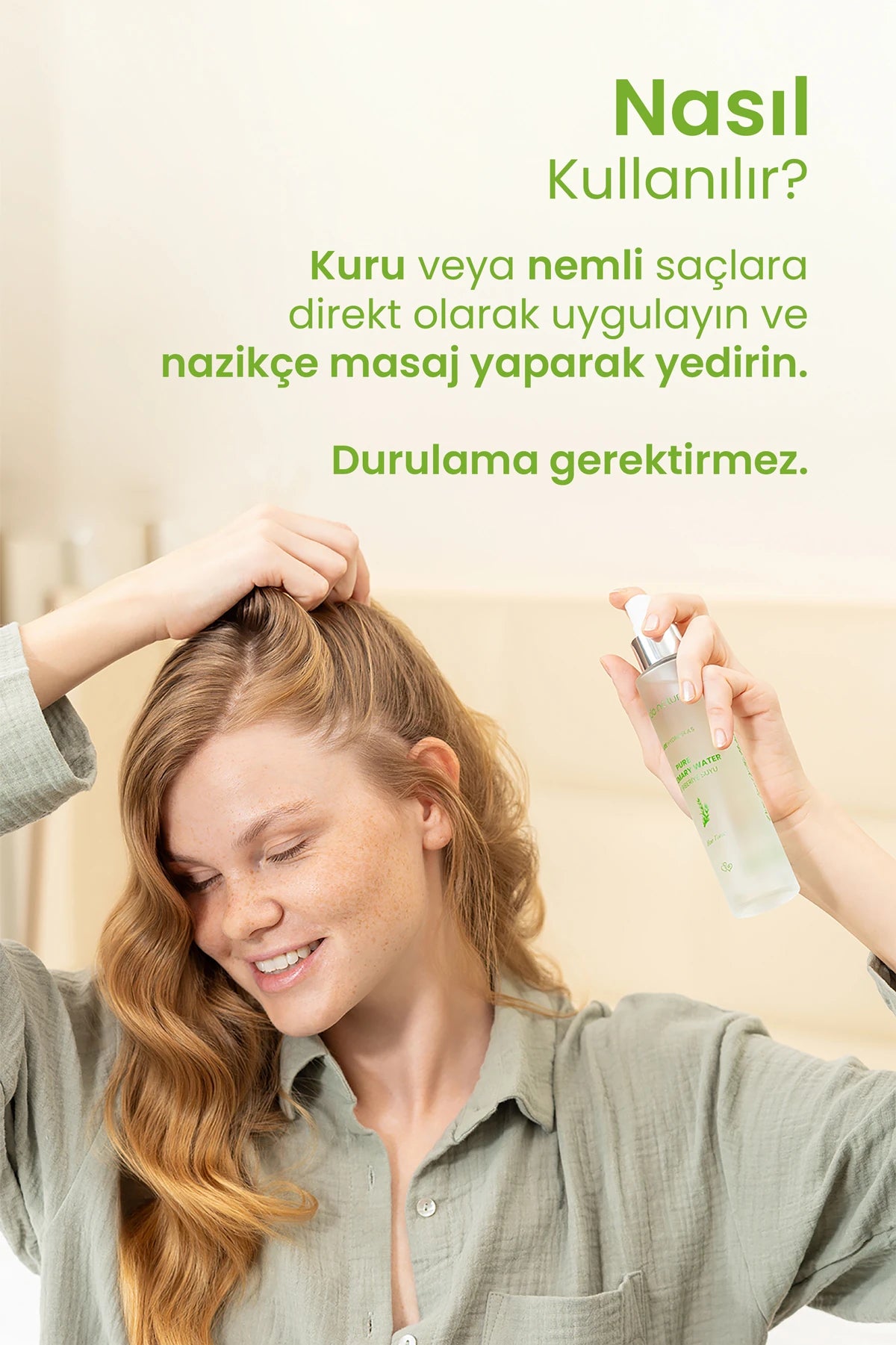 Rozemarijnwater Versterkende Haar Tonic – 100% natuurlijk en puur, 100 ml