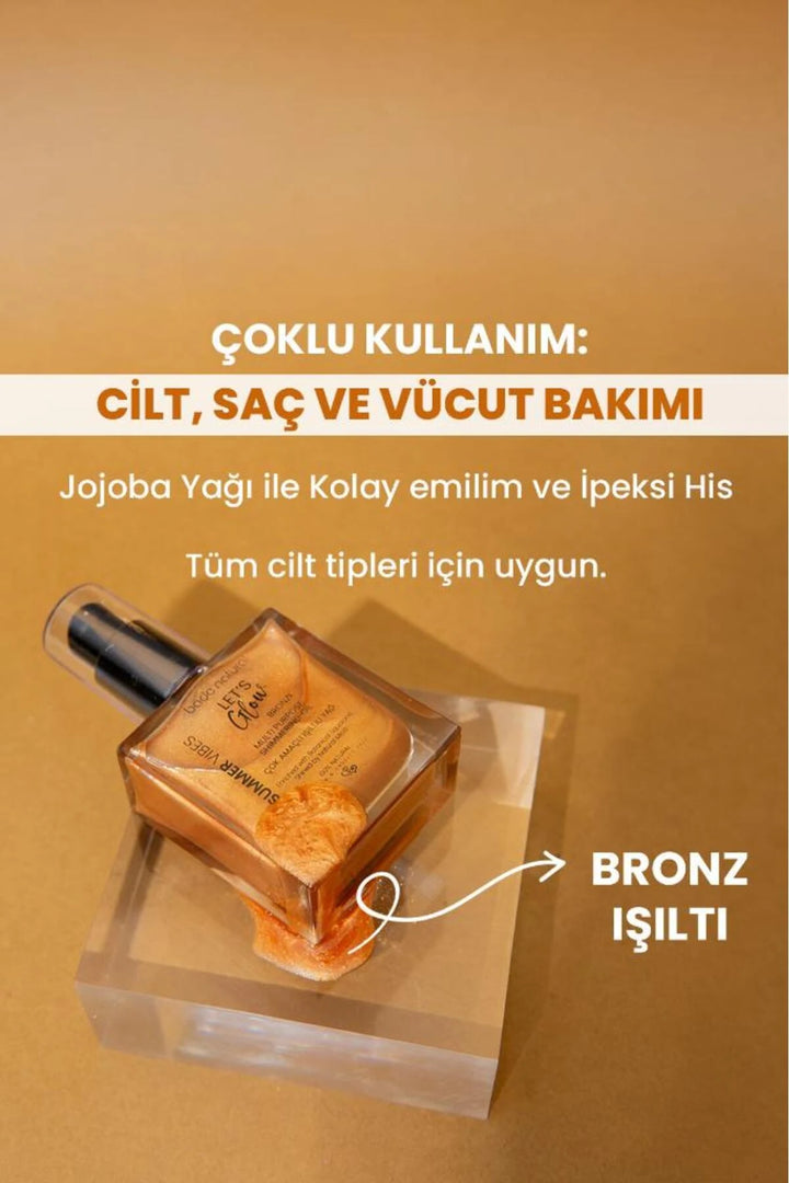 Hydraterende Stralende Bronze Multifunctionele Lichaamsolie, 50 ml
