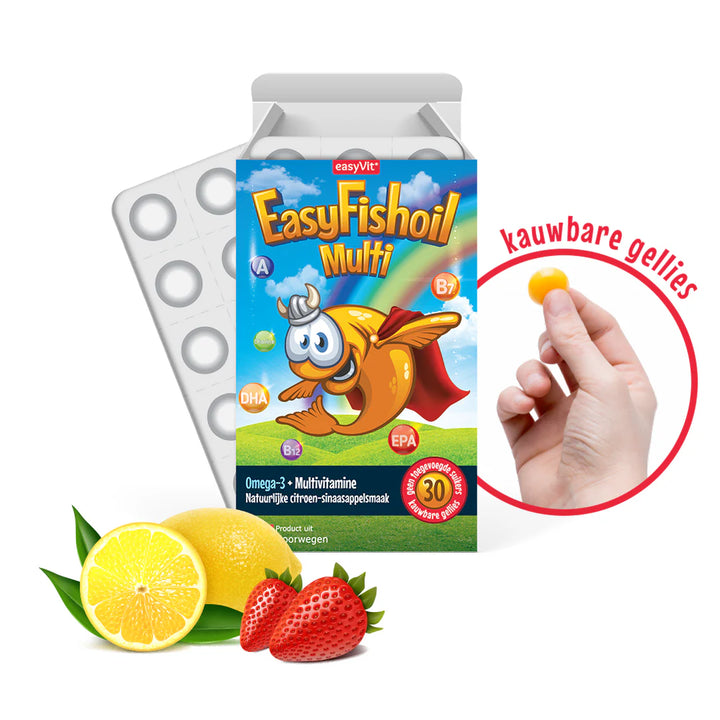 EasyFishoil Multivitamine met Omega-3 voor kinderen