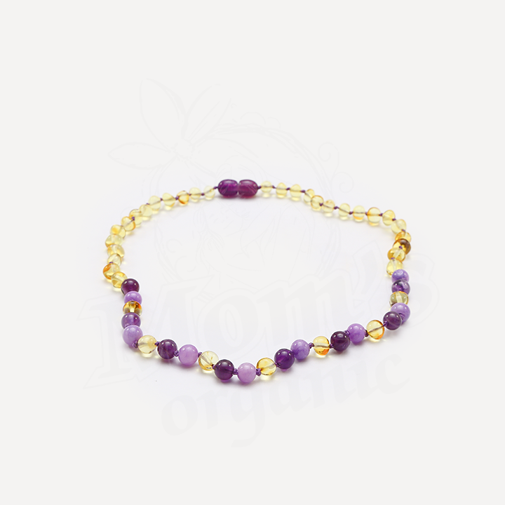 Barnsteen Lemon Amethyst Jade