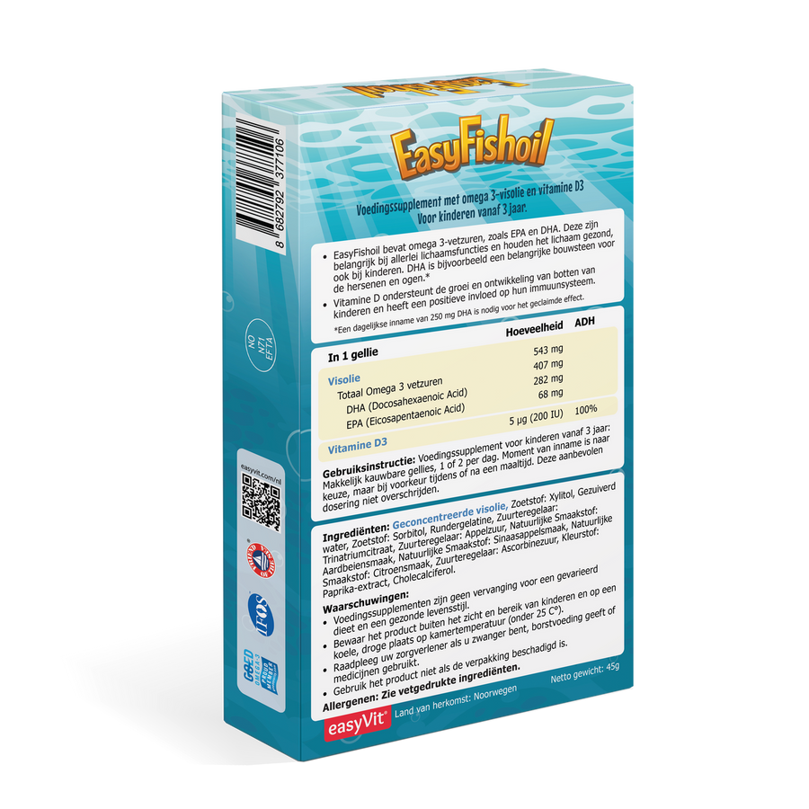 EasyFishoil Kids Fischöl für Kinder mit Omega-3 und Vitamin D