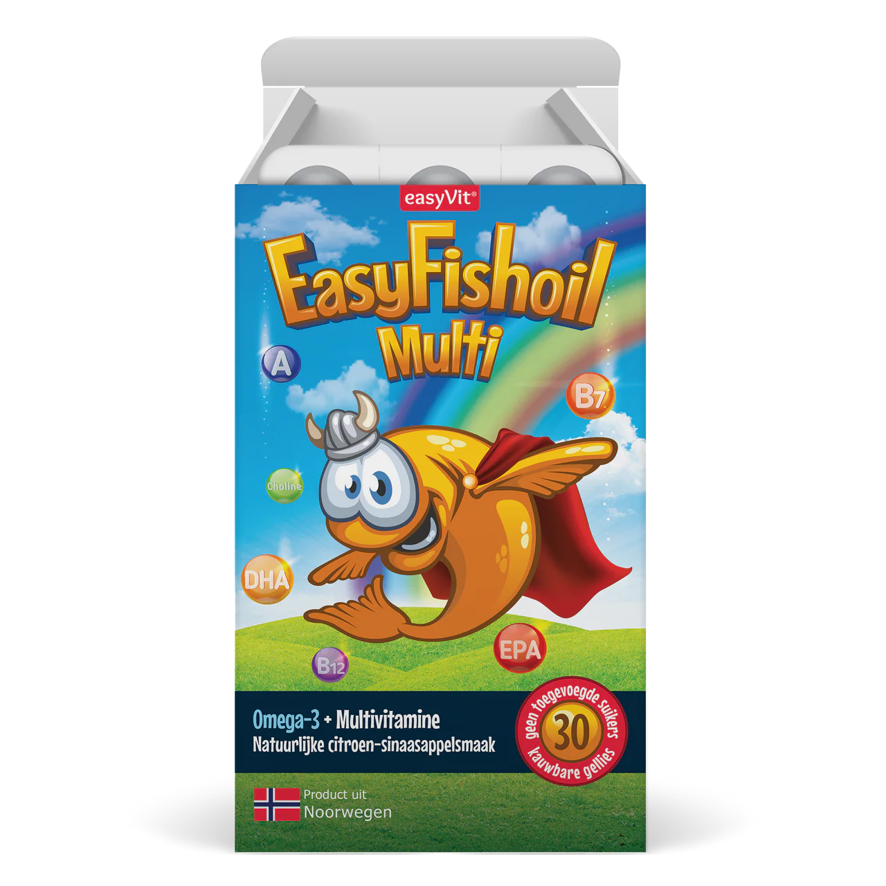EasyFishoil Multivitamine met Omega-3 voor kinderen