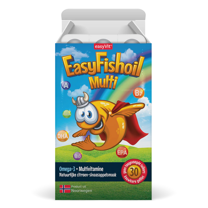EasyFishoil Multivitamine met Omega-3 voor kinderen
