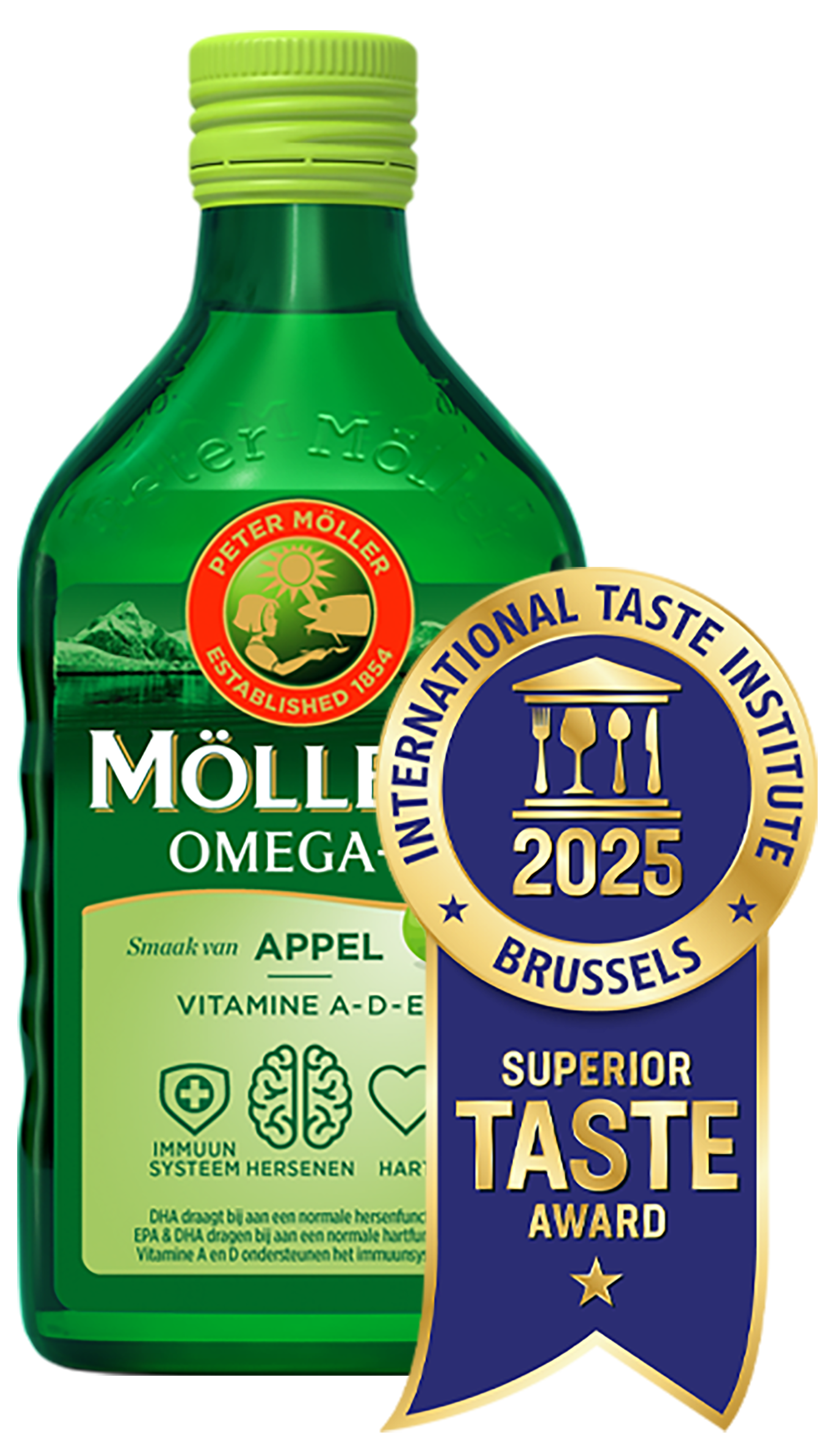 Möller's Omega-3 Morina Karaciğer Yağı Elma Aromalı – 250 ml