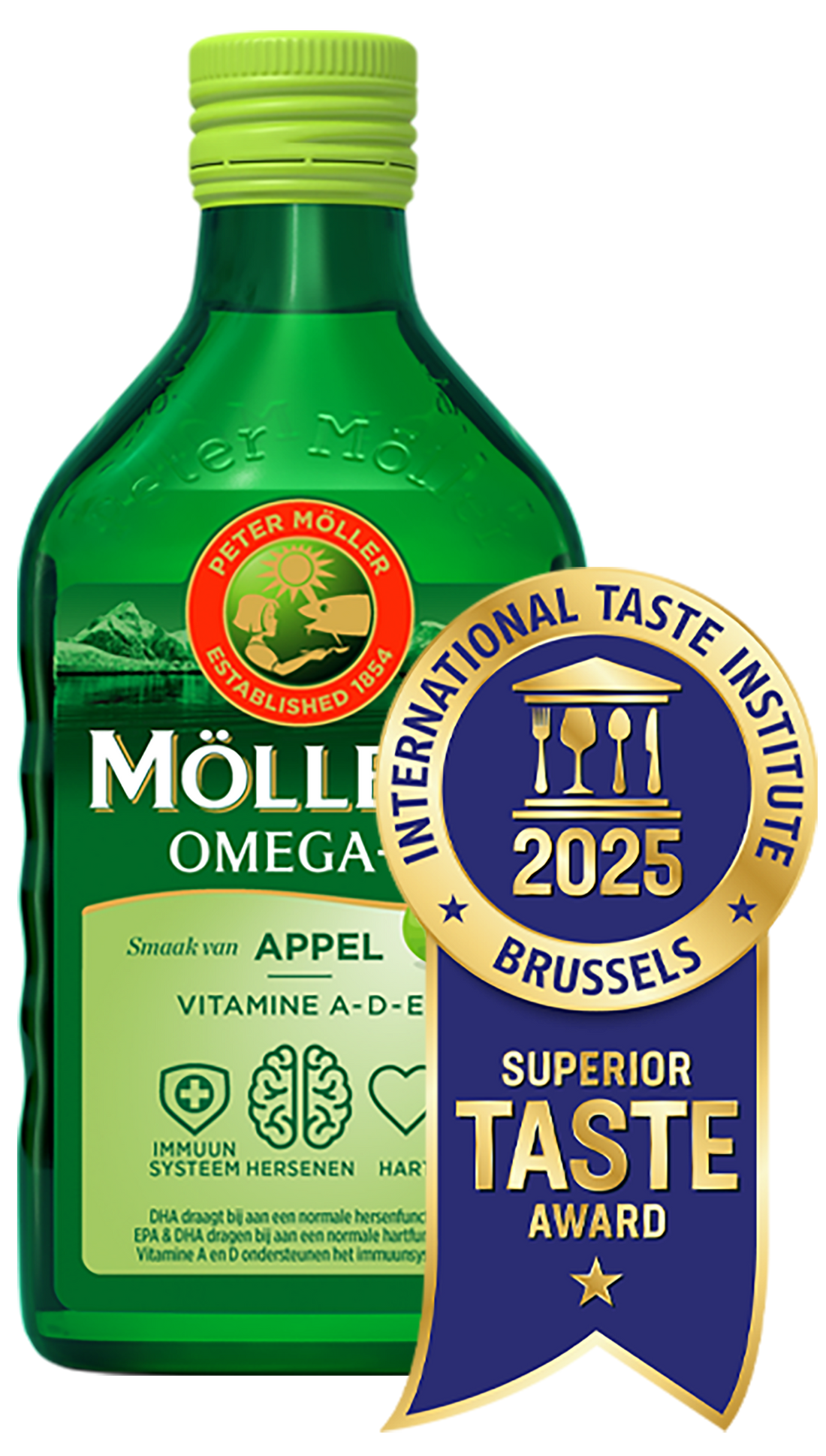 Möller's Omega-3 Morina Karaciğer Yağı Elma Aromalı – 250 ml