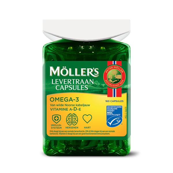 Möller’s Omega-3 Lebertran-Kapseln – 160 Kapseln