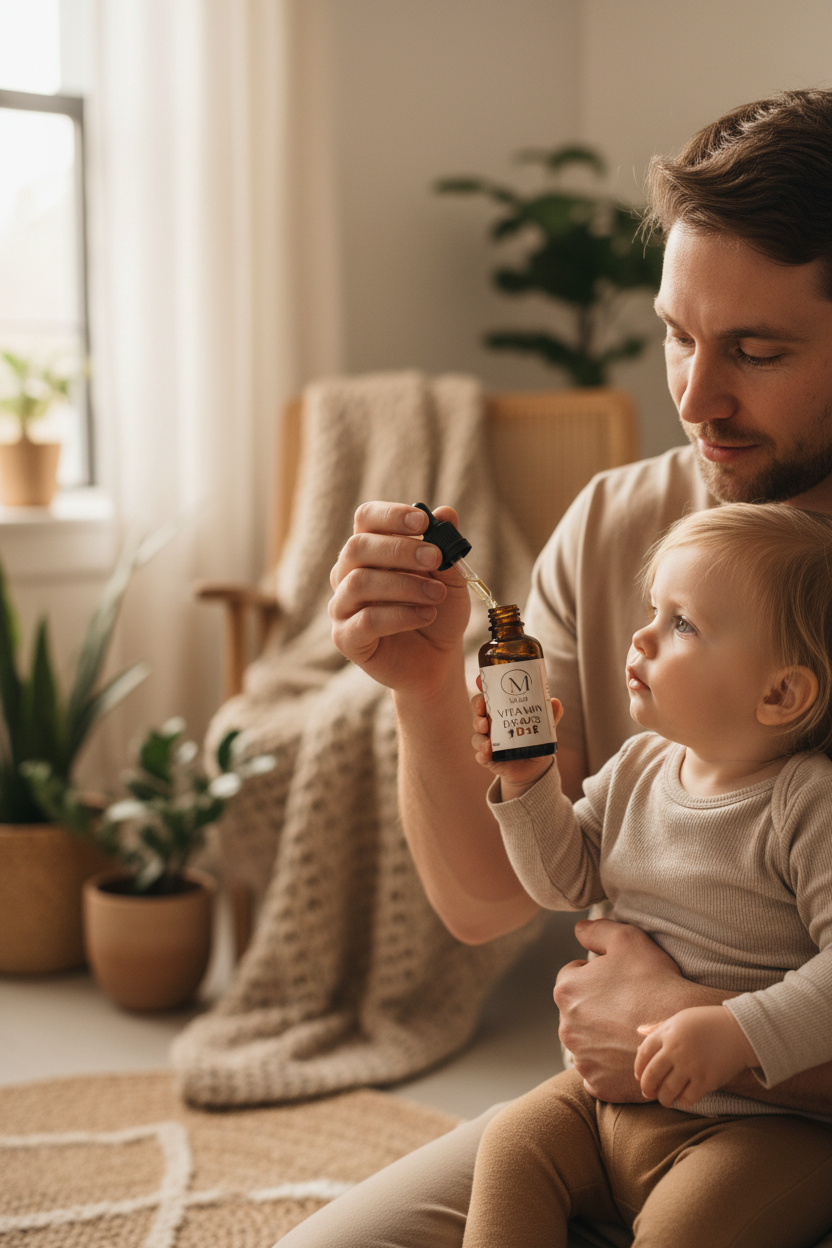 Mom's Organic VİTAMİNE D3 Druppels Kids