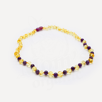Bernstein Lemon Amethyst Jade