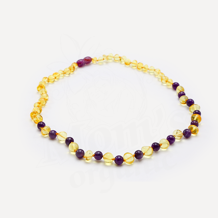 Bernstein Lemon Amethyst Jade