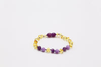 Bernstein Lemon Amethyst Jade