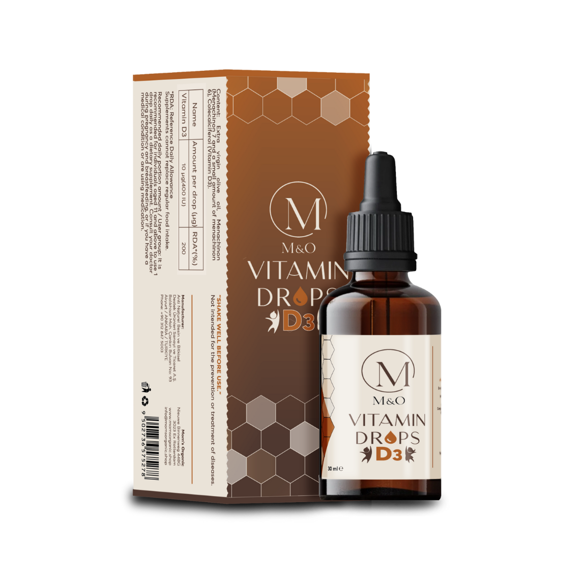 Mom's Organic VİTAMİNE D3 Tropfen für Kinder