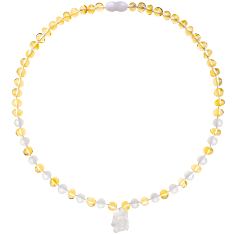 Amber Honey Quartz Necklace 45cm
