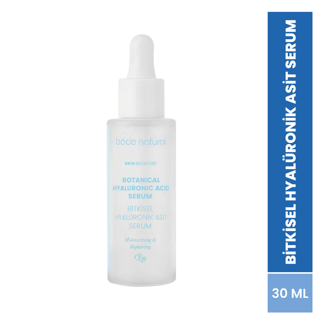 Plantaardig hyaluronzuur gezichtsserum, hydraterend en verfrissend, 30 ml.