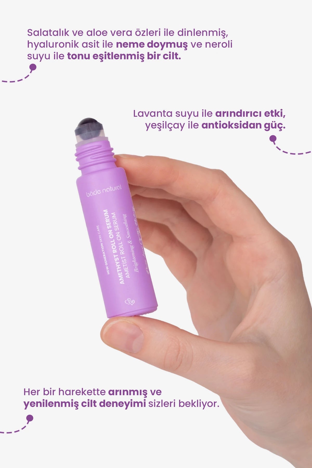 Ametist Roll-On Gezicht Massage Serum 10 ml