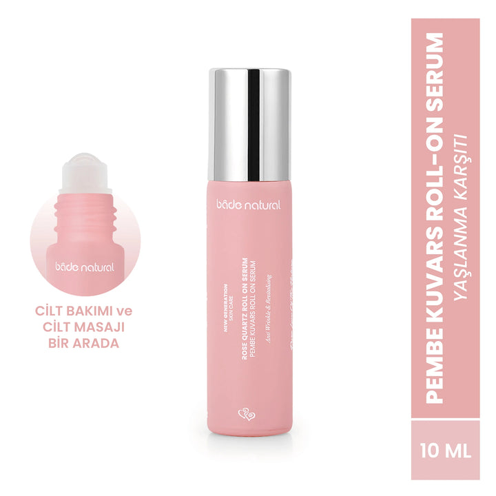 Roze Kwarts Roll-On Antioxidant Gezichtsmassage Serum 10 ml