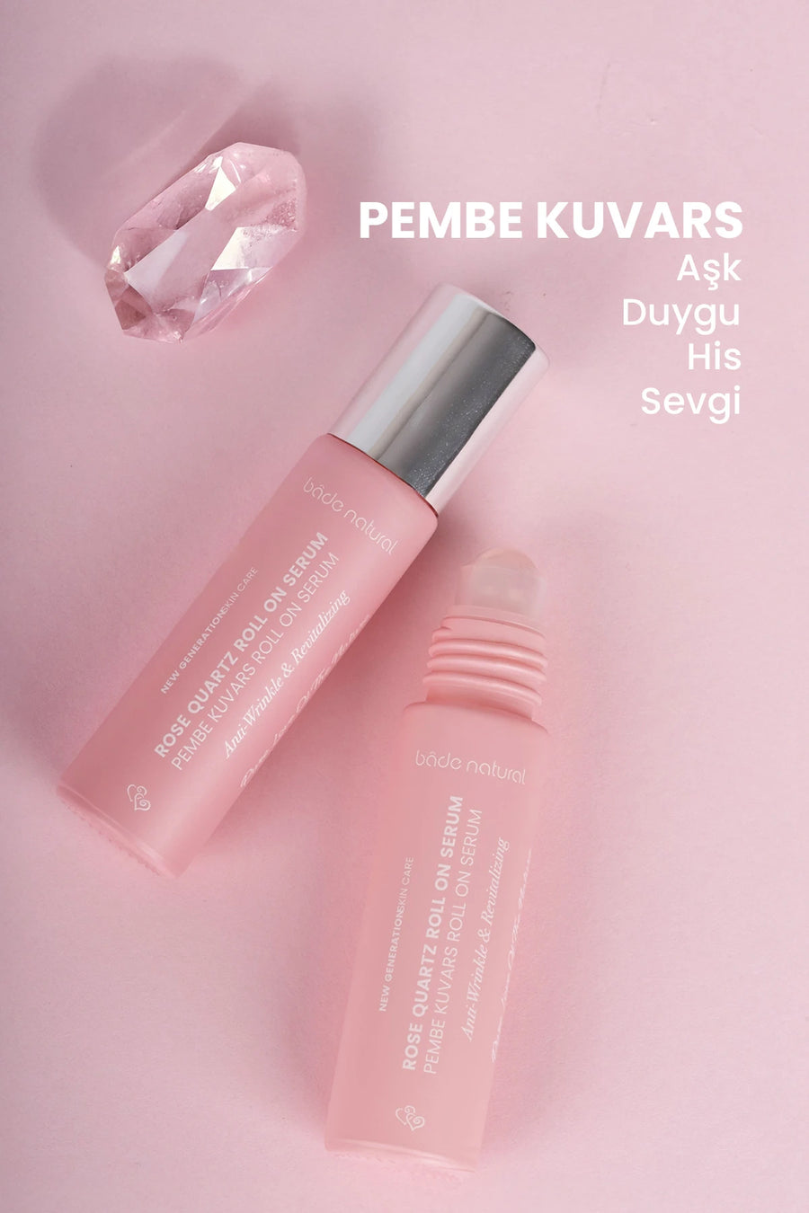 Rose Quartz Roll-On Antioxidant Facial Massage Serum 10 ml