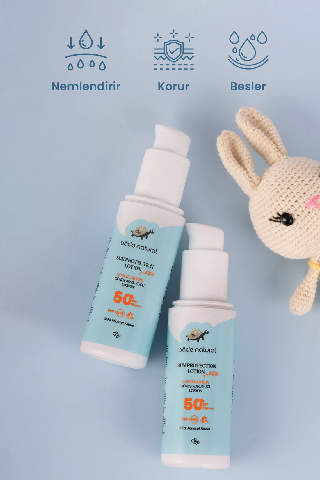 100% Natuurlijk Kinderen Zonnebrandcrème Lotion - SPF 50+ Hoog Bescherming - 100 ml