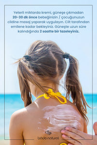100% Natural Kids Sunscreen Lotion - SPF 50+ High Protection - 100 ml