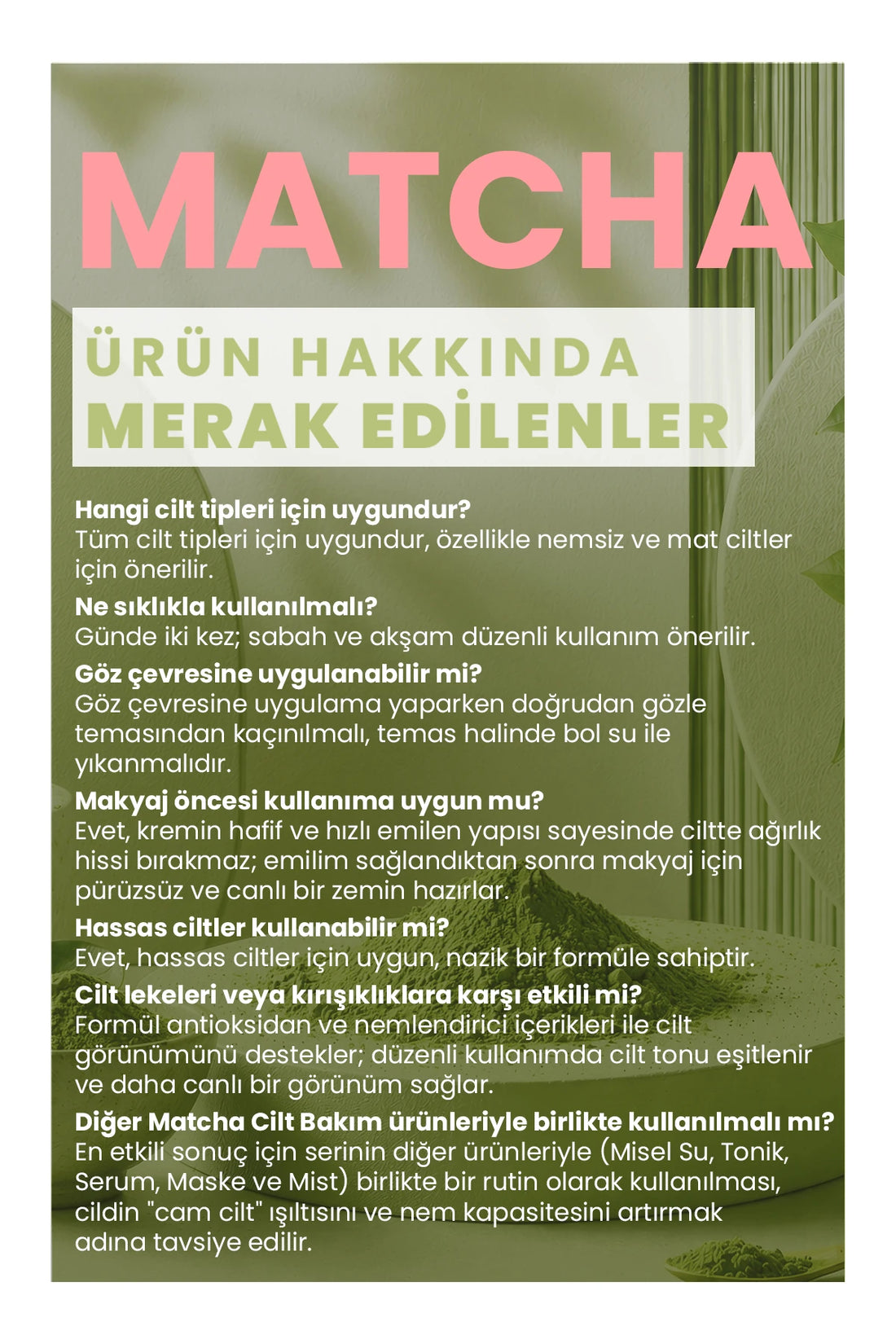 Matcha Antioxidant Glass Skin Intensief Hydraterende en Huidbarrière Versterkende Gezichtscrème, 50 ml