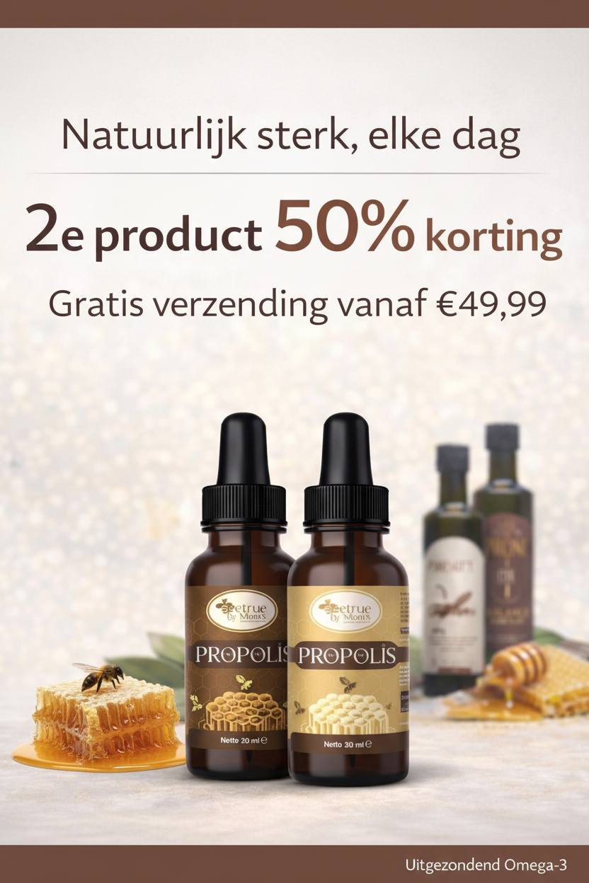 Mobiele promotiebanner met Omega-3 uitzondering
