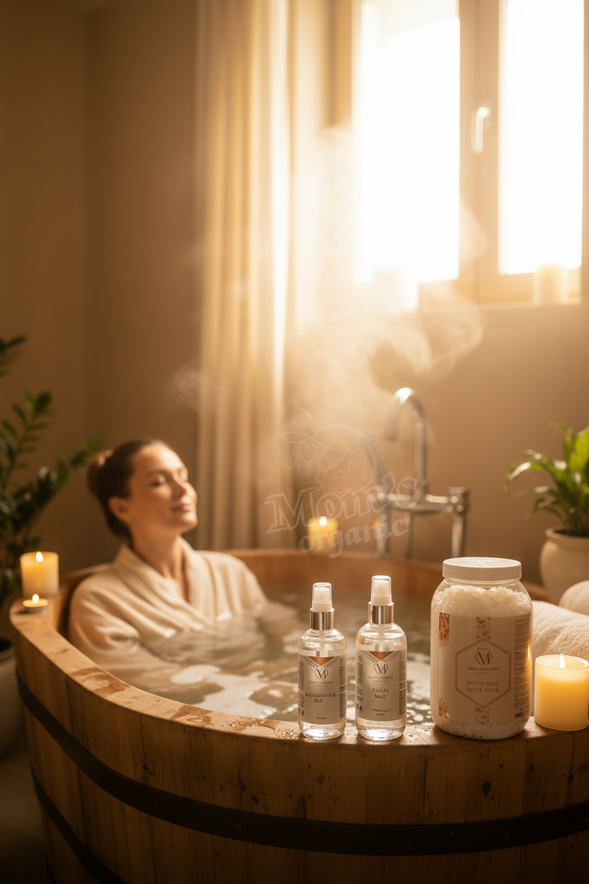 Mom's Organic Spa – Mobiel met origineel logo