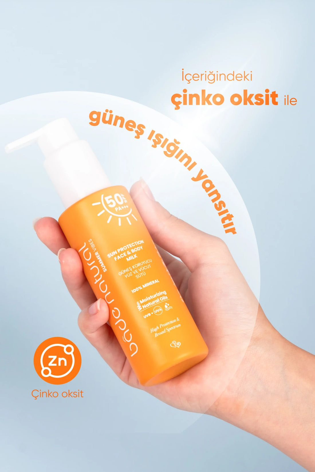Zonnebrandmelk voor gezicht en lichaam SPF 50, 100 ml