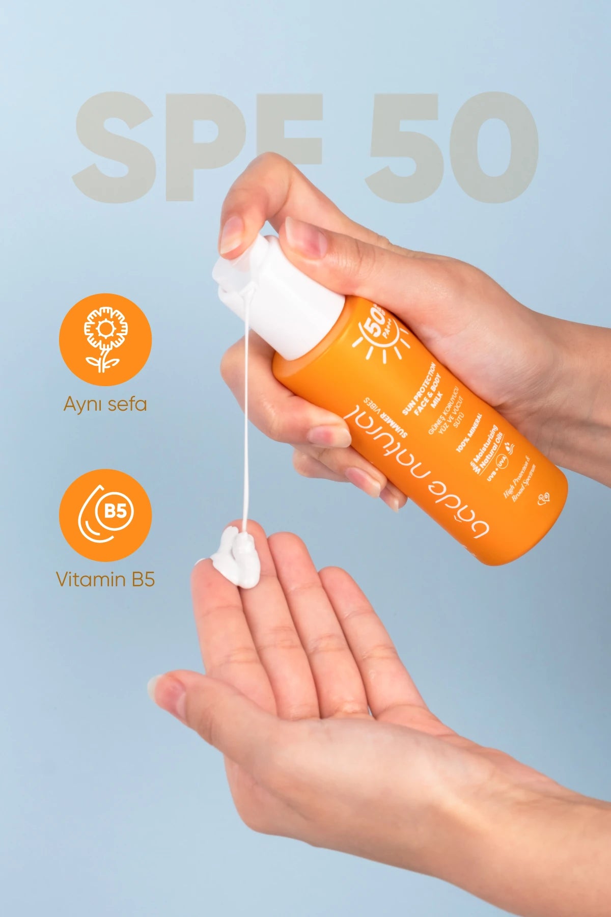 Zonnebrandmelk voor gezicht en lichaam SPF 50, 100 ml