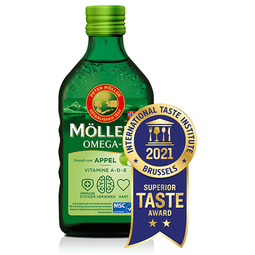 Möller's Omega-3 Morina Karaciğer Yağı Elma Aromalı – 250 ml